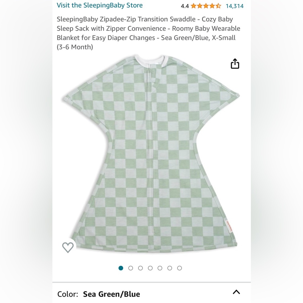 Sleeping Baby 6-12 month transition swaddle